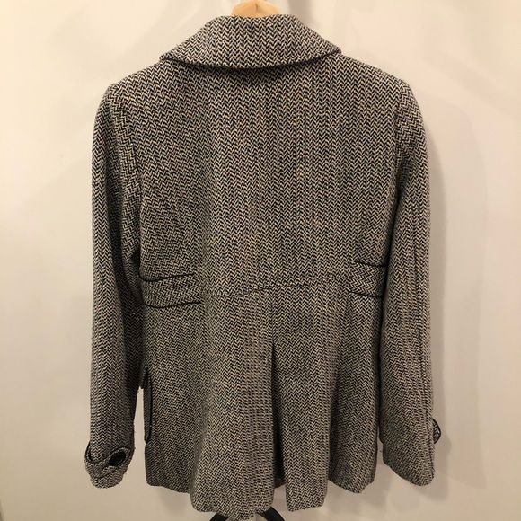 🌦️Pea coat w/ multi coloured threads - Picture 2 of 10